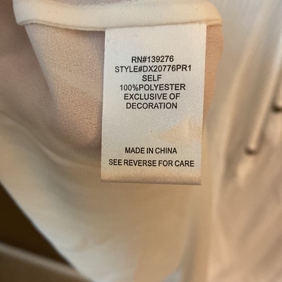 Daniel Rainn 2x pleated ivory blouse - Picture 3 of 5